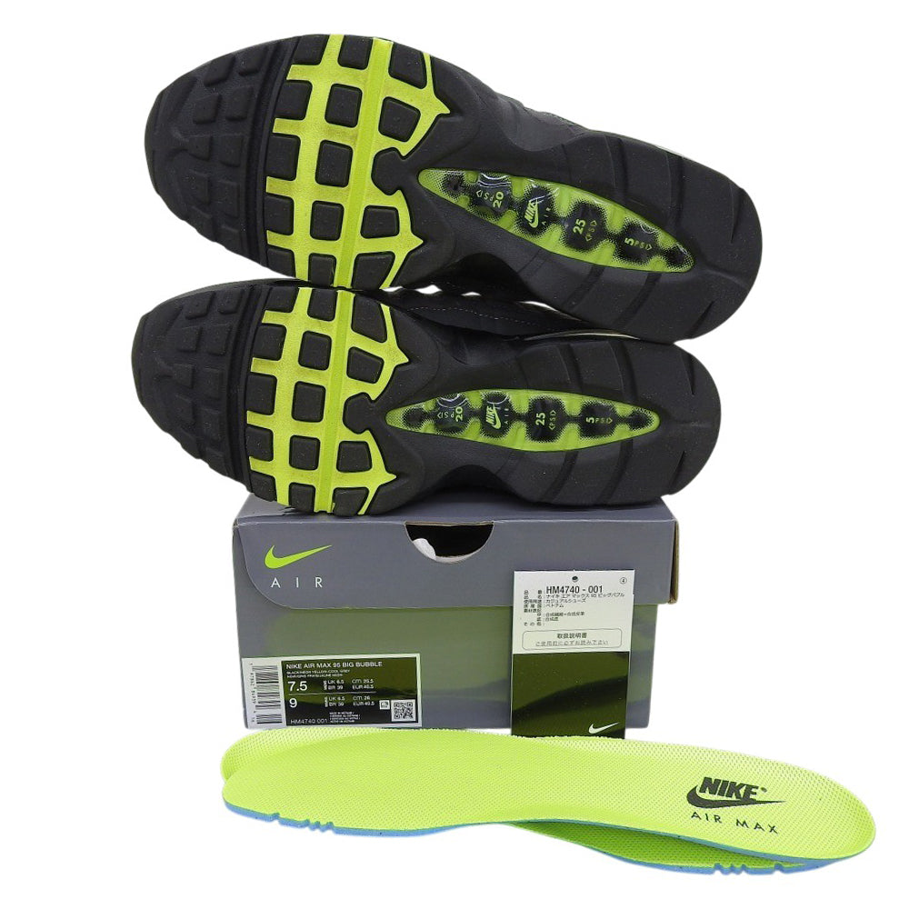 NIKE ナイキ 美品 Air Max 95 OG Big Bubble Neon Yellow シューズ メンズ ネオンイエロー 25.5cm HM4740-001 シューズ