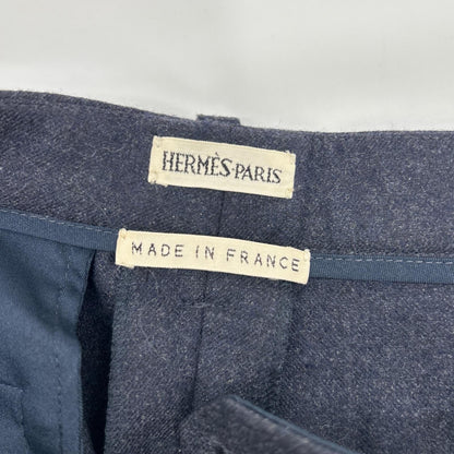HERMES エルメス センタープレス スラックスパンツ ボトムス