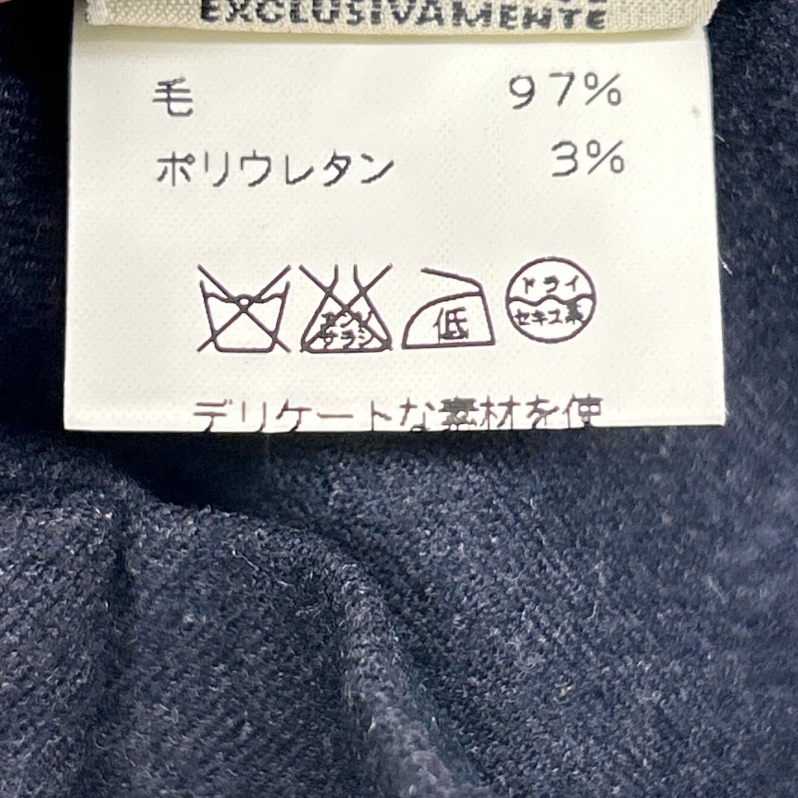 HERMES エルメス センタープレス スラックスパンツ ボトムス