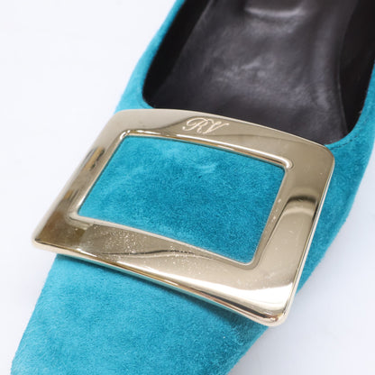 RogerVivier ロジェヴィヴィエ シルバーバックル スエード ヒールパンプス シューズ