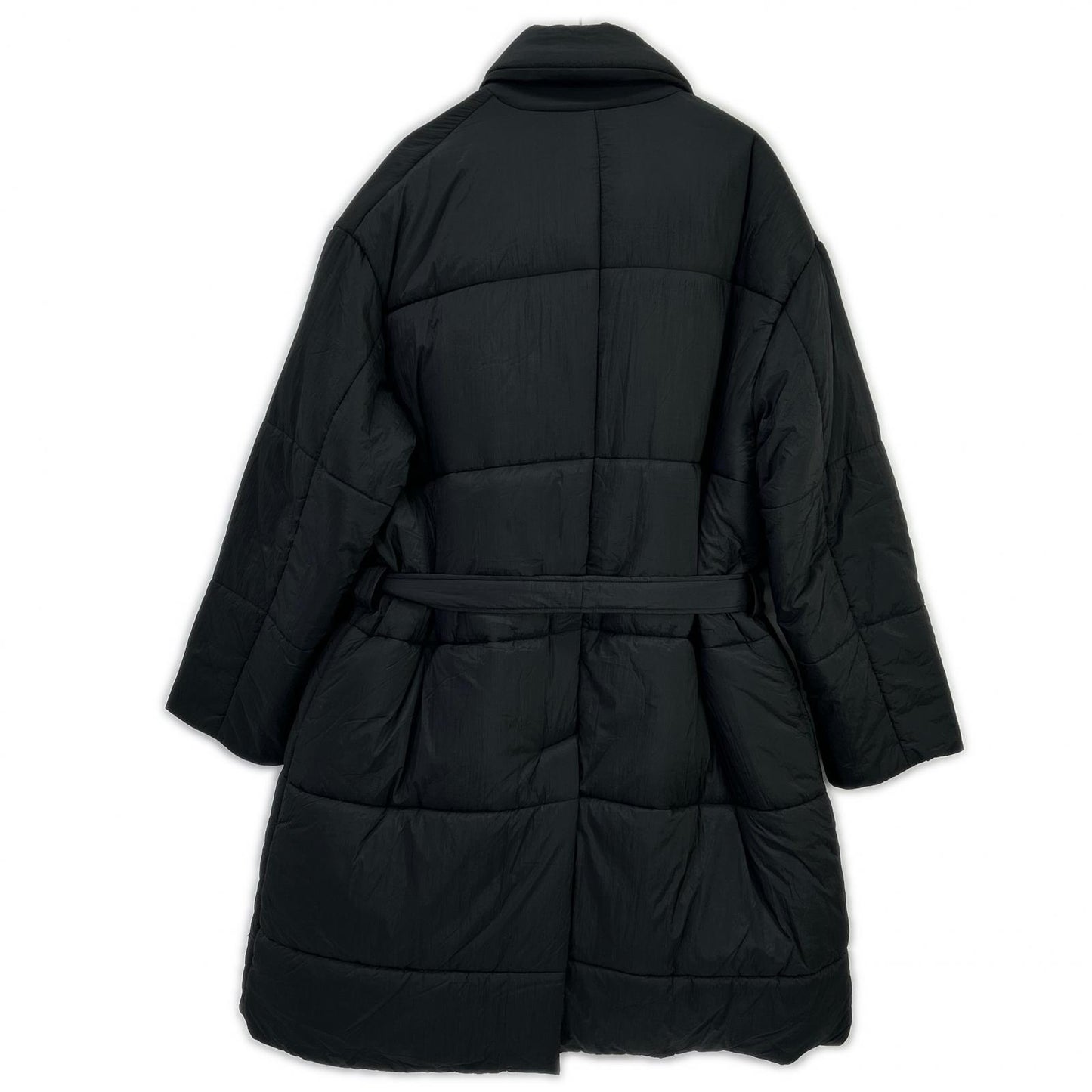 EMPORIOARMANI エンポリオアルマーニ ブラック 91L510 ベルト付き ロングコート コート