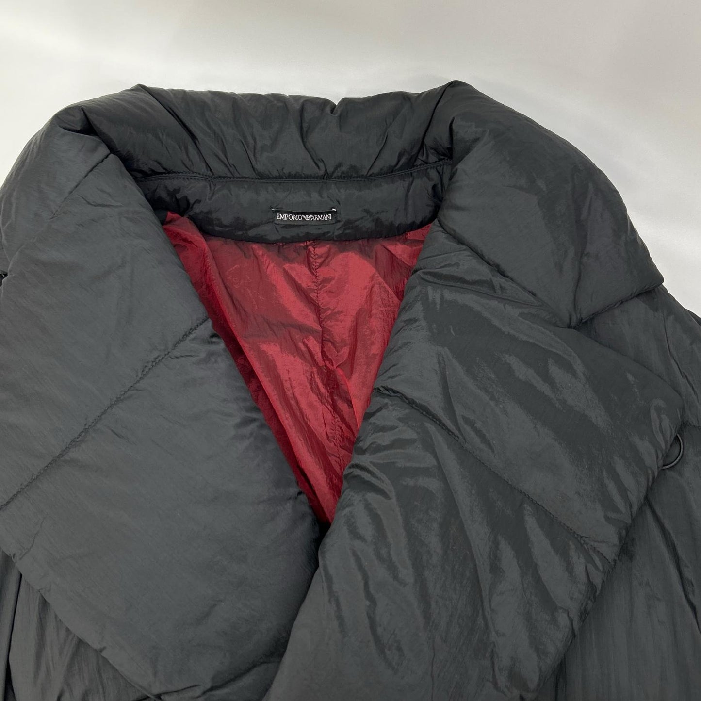 EMPORIO ARMANI エンポリオアルマーニ ブラック 91L510 ベルト付き ロングコート コート
