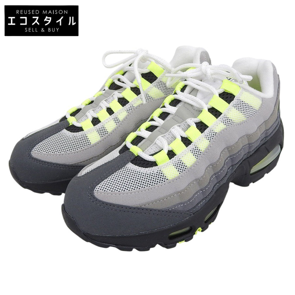 NIKE ナイキ 新品同様 Air Max 95 OG Big Bubbleスニーカー シューズ レディース ネオンイエロー 24cm IO0026-001 シューズ