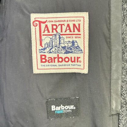 Barbour バブアー ブラック ファイバーダウンコート コート