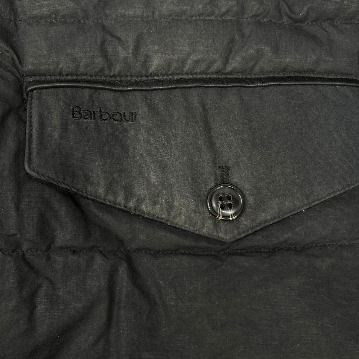 Barbour バブアー ブラック ファイバーダウンコート コート