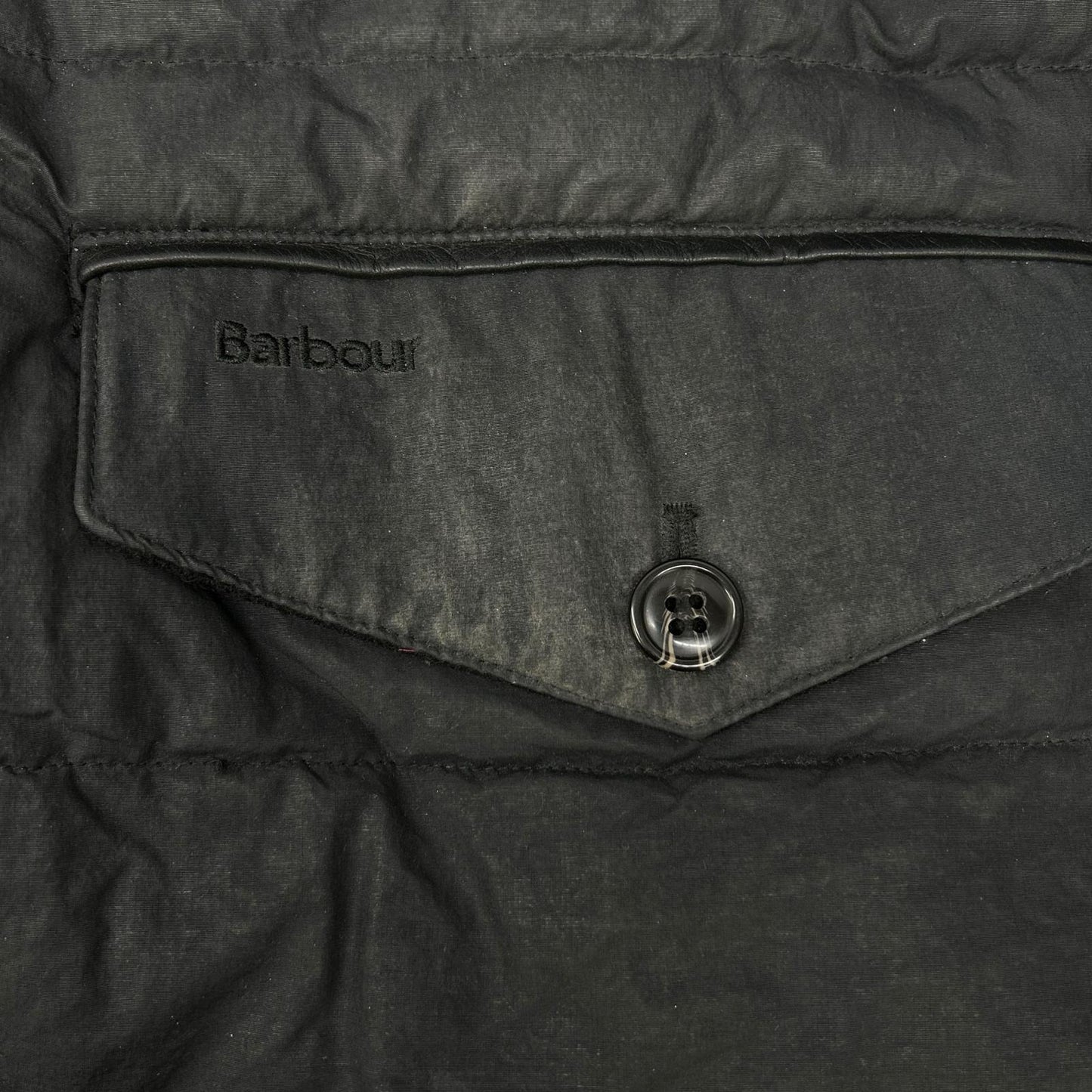 Barbour バブアー ブラック ファイバーダウンコート コート