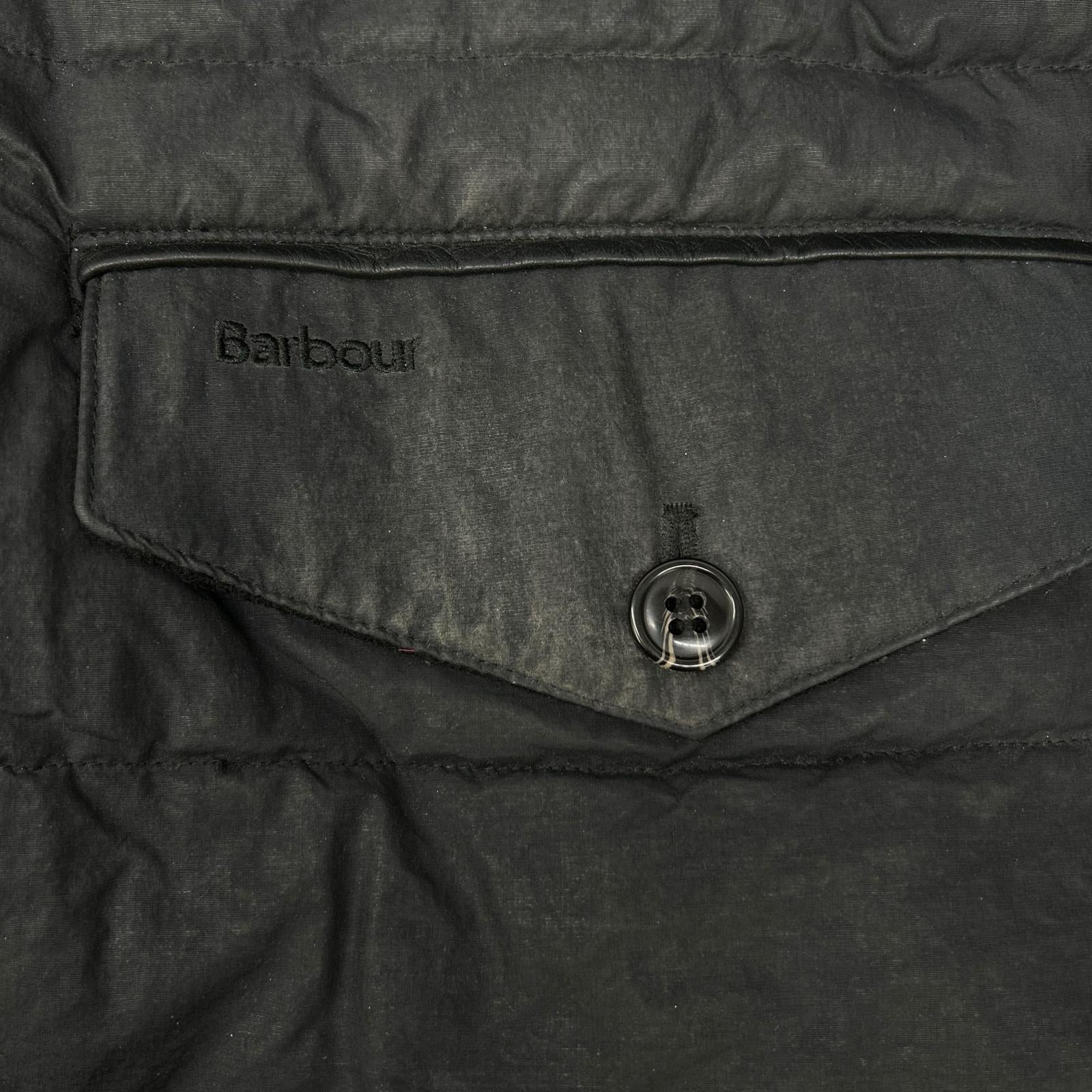 Barbour バブアー ブラック ファイバーダウンコート コート