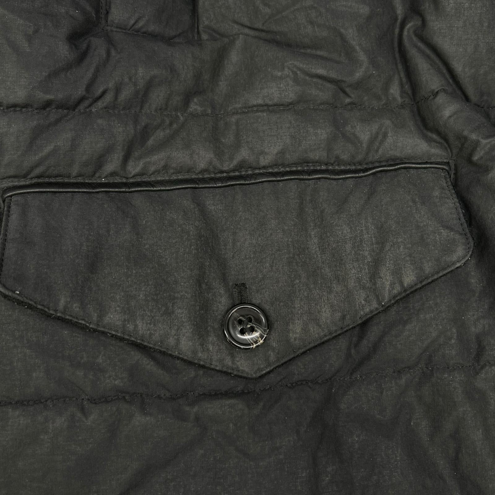 Barbour バブアー ブラック ファイバーダウンコート コート
