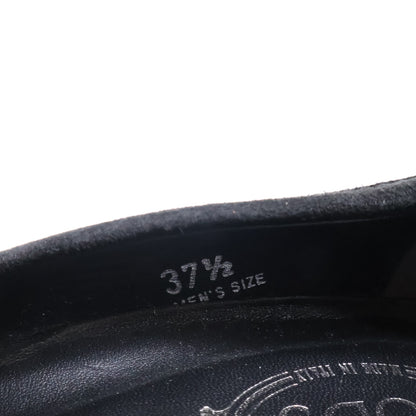 TOD'S トッズ スエード ダブルT フリンジ ヒールパンプス シューズ