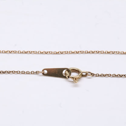 agete アガット 【美品】K10 スライスストーントップ ネックレス