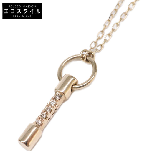 HIROTAKA ヒロタカ 美品 K10 PU10KDN PUNCTURE Sサイズ D0.02ct ダイヤモンド ネックレス