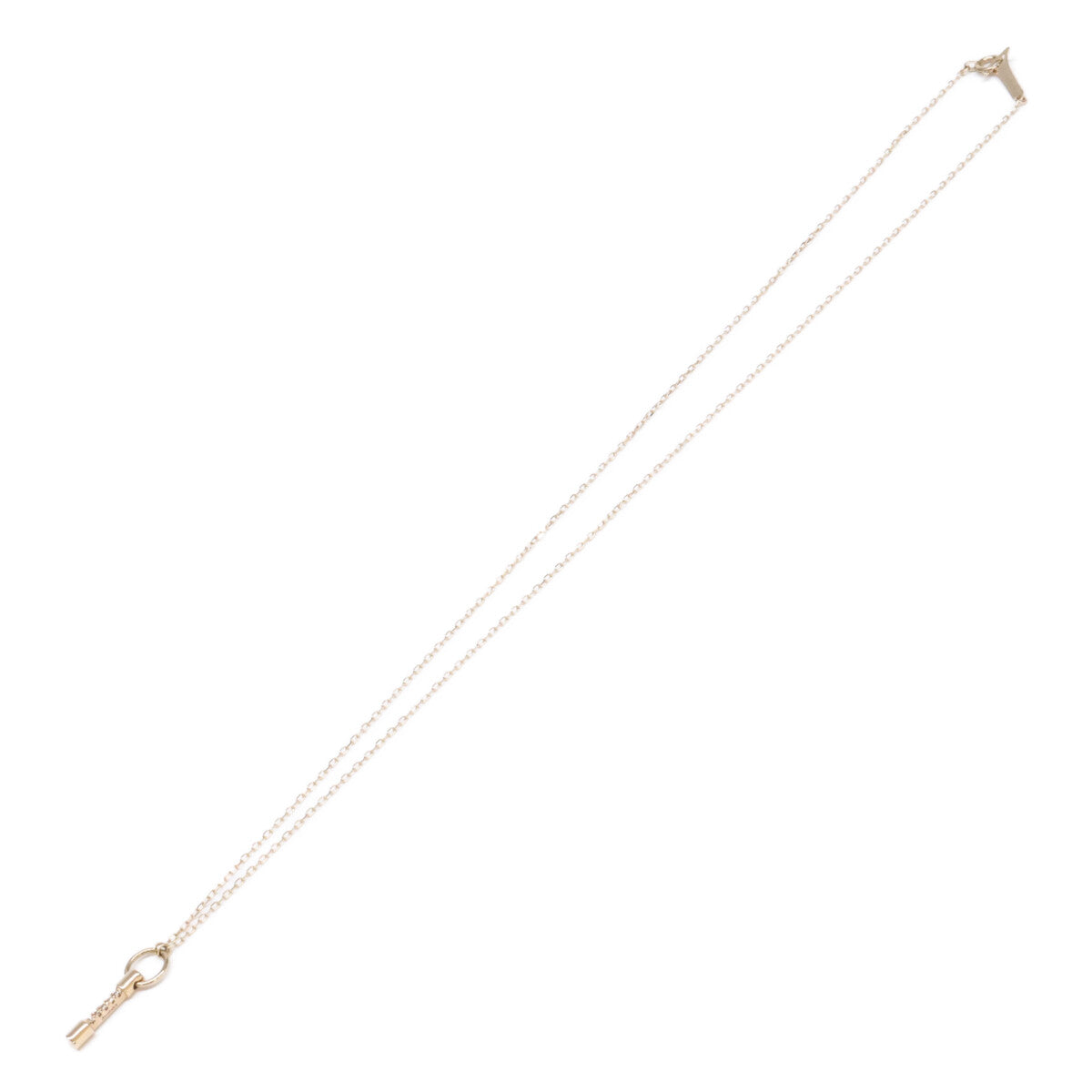 HIROTAKA ヒロタカ 美品 K10 PU10KDN PUNCTURE Sサイズ D0.02ct ダイヤモンド ネックレス