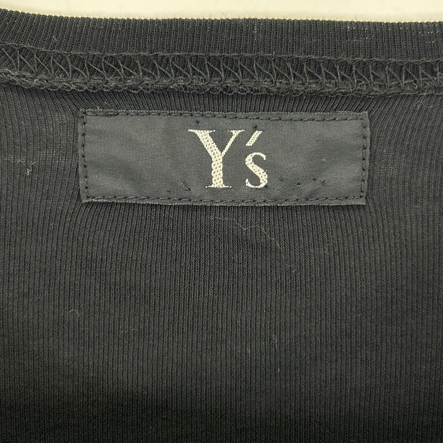 Y's ワイズ YJ-T30-034 ブラック コットン100 半袖ロングワンピース ワンピース