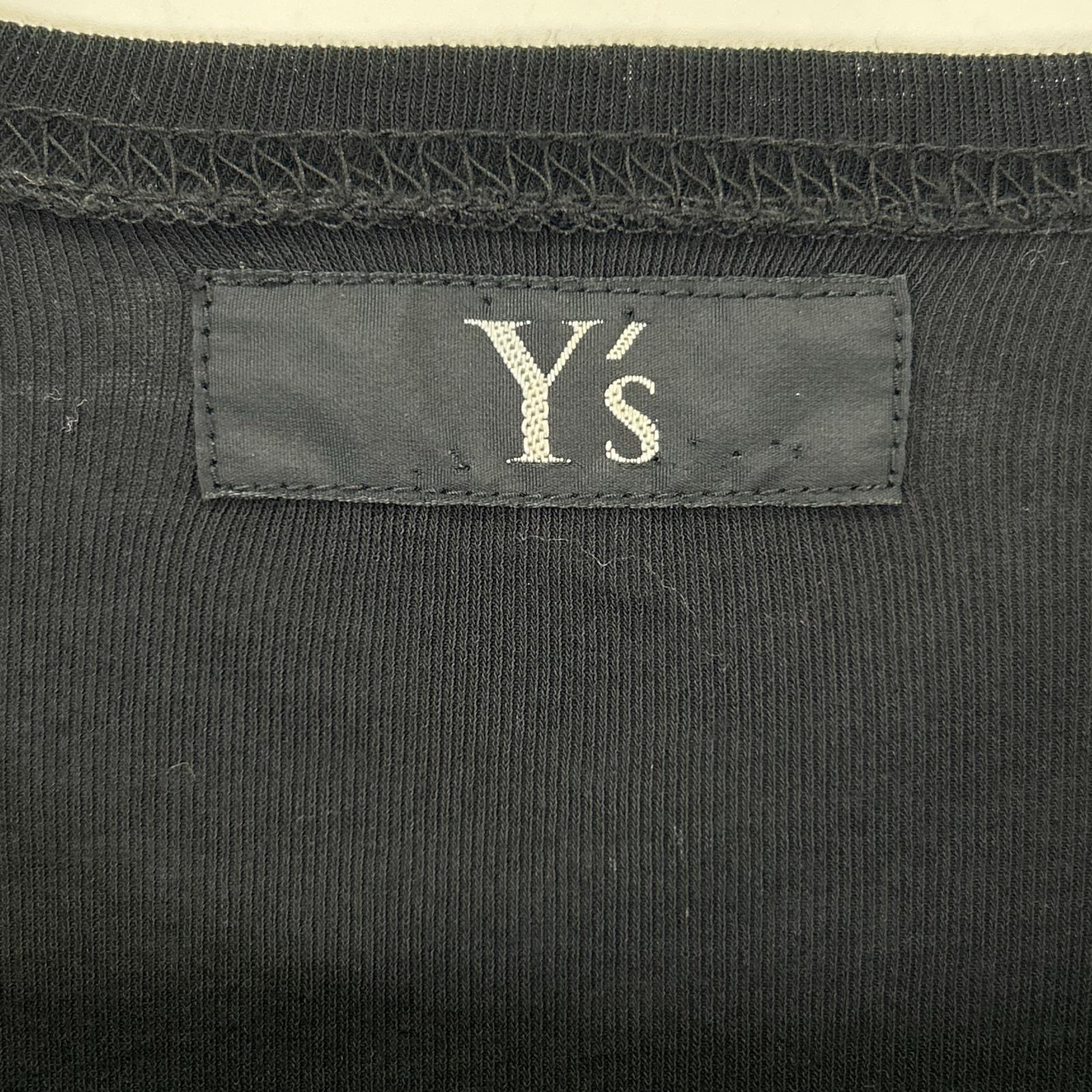 Y's ワイズ YJ-T30-034 ブラック コットン100 半袖ロングワンピース ワンピース