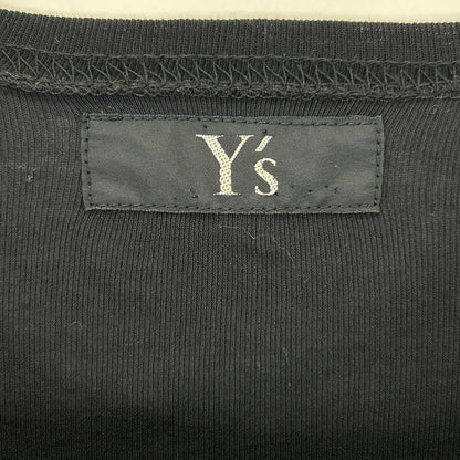 Y's ワイズ YJ-T30-034 ブラック コットン100 半袖ロングワンピース ワンピース