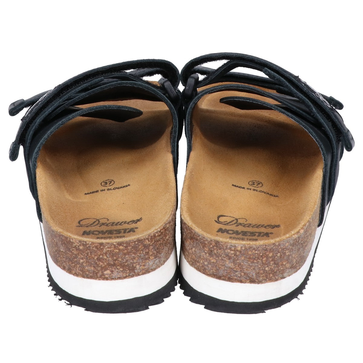 DRAWER ドゥロワー NOVESTA別注 ブラック レザー PARTISAN SANDAL サンダル シューズ