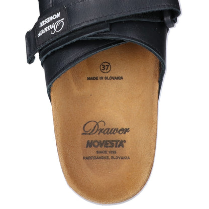 DRAWER ドゥロワー NOVESTA別注 ブラック レザー PARTISAN SANDAL サンダル シューズ