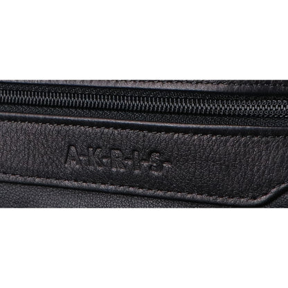 AKRIS アクリス レザー x フェルト 切替 ボストンバッグ