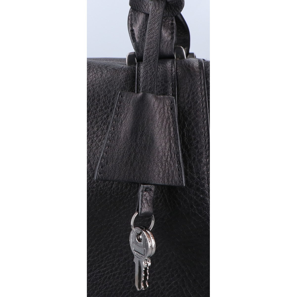 AKRIS アクリス レザー x フェルト 切替 ボストンバッグ