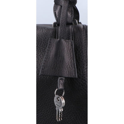 AKRIS アクリス レザー x フェルト 切替 ボストンバッグ