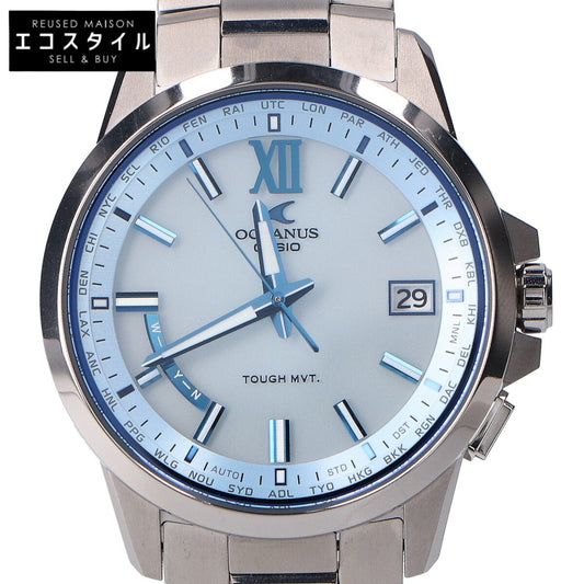 CASIO カシオ 【美品】OCW-T150-2AJF OCEANUS オシアナス 3針デイト アナログモデル タフソーラー電波 腕時計