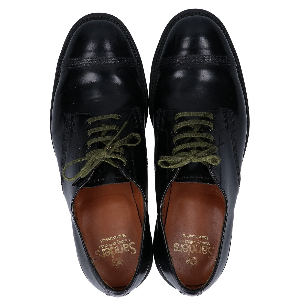 SANDERS サンダース 1128B MILITARY DERBY SHOE ポリッシュドレザー ストレートチップ シューズ シューズ