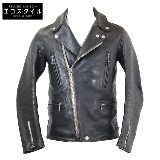 ADDICT CLOTHES Leather brown-core double rider jacket Jacket