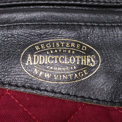 ADDICT CLOTHES アディクトクローズ レザー 茶芯 ダブルライダースジャケット ジャケット