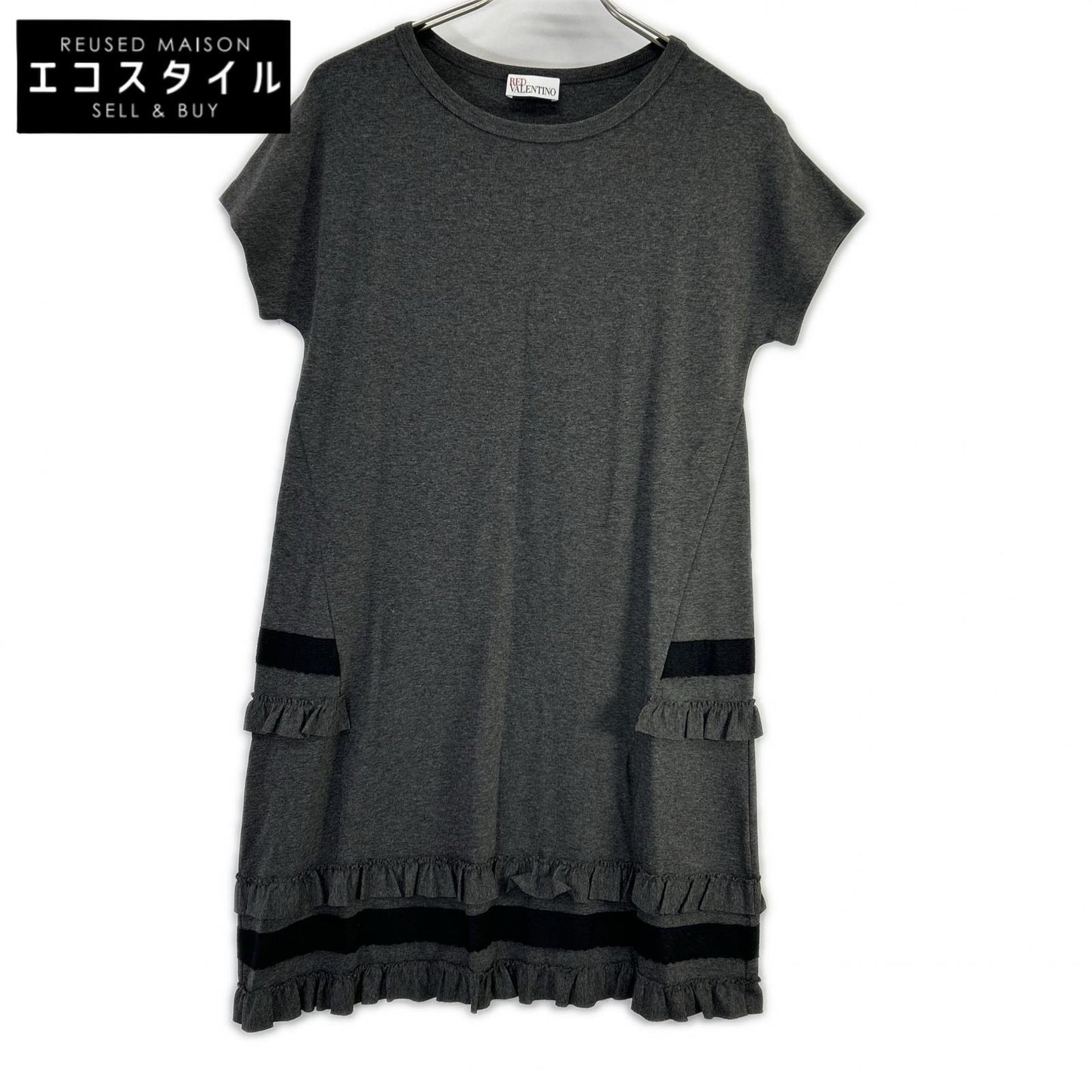 RED VALENTINO レッドヴァレンチノ グレーワンピース ワンピース