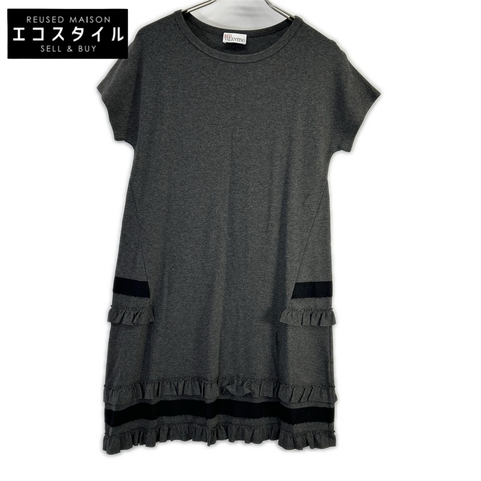 RED VALENTINO レッドヴァレンチノ グレーワンピース ワンピース