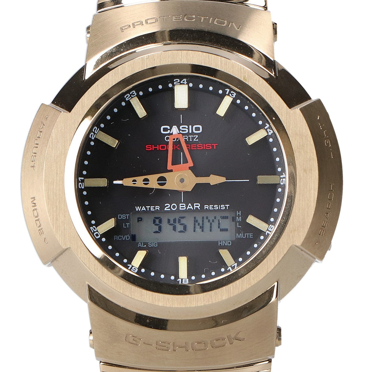 G-SHOCK ジーショック 【美品】AWM-500GD-9AJF FULL METAL AW-500 SERIES マルチバンド6 タフソーラー電波 腕時計