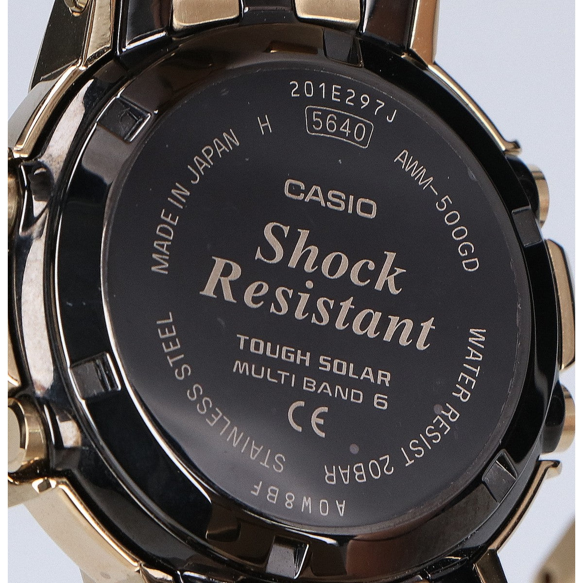 G-SHOCK ジーショック 【美品】AWM-500GD-9AJF FULL METAL AW-500 SERIES マルチバンド6 タフソーラー電波 腕時計