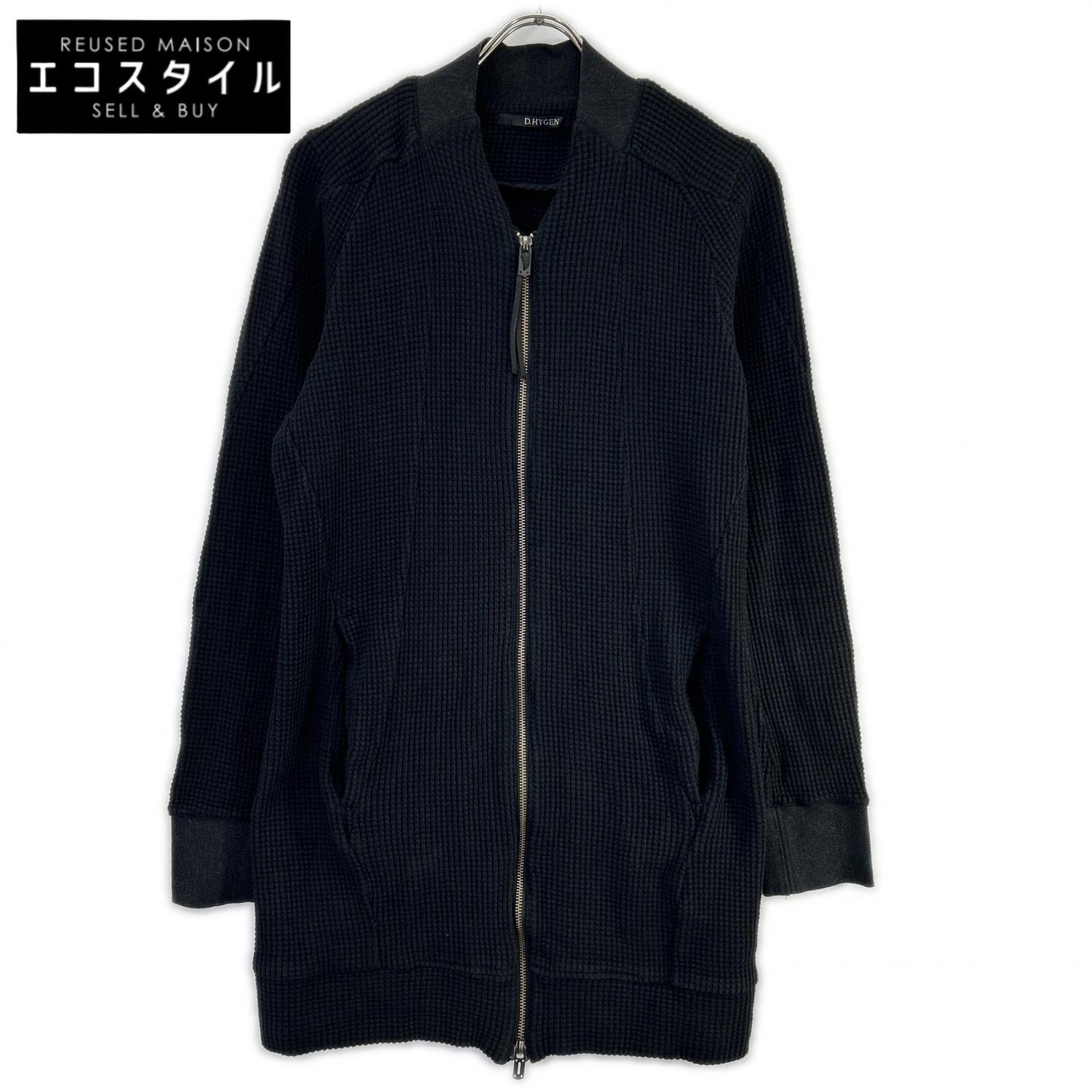 D.HYGEN ディーハイゲン ST101-0320S ヘビーワッフルロングボンバーカーディガン トップス