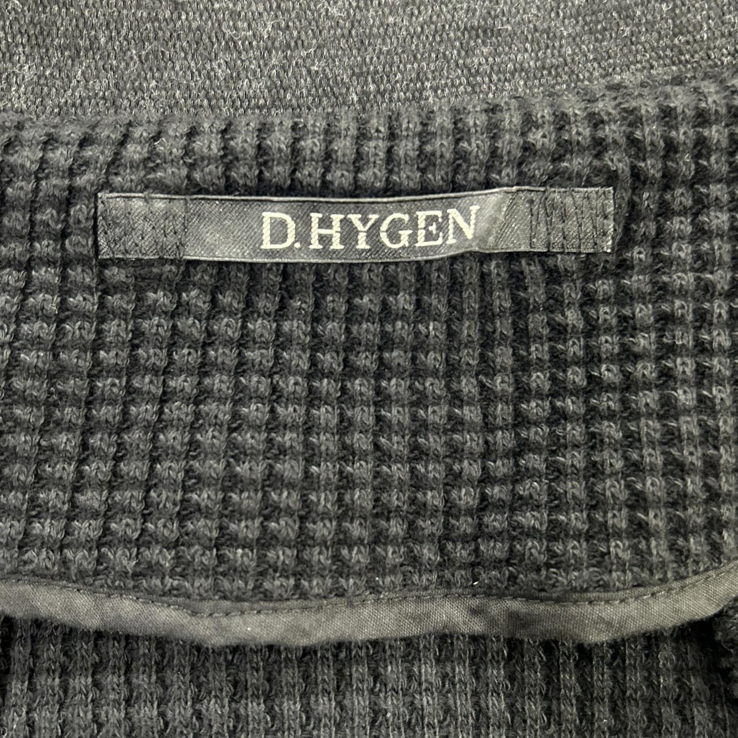 D.HYGEN ディーハイゲン ST101-0320S ヘビーワッフルロングボンバーカーディガン トップス