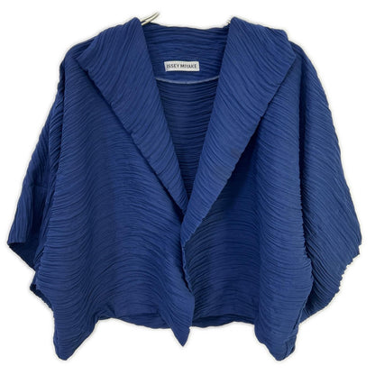 ISSEY MIYAKE イッセイミヤケ IM92FD510 ネイビー プリーツデザインジャケット ジャケット