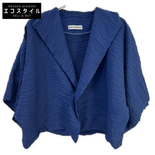 ISSEY MIYAKE イッセイミヤケ IM92FD510 ネイビー プリーツデザインジャケット ジャケット