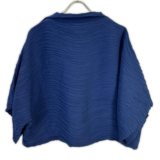 ISSEY MIYAKE イッセイミヤケ IM92FD510 ネイビー プリーツデザインジャケット ジャケット