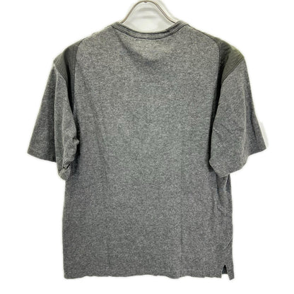 Yohji Yamamoto POUR HOMME ヨウジヤマモトプールオム HCT62082 99ss グレー ナイロン切り替えし Tシャツ トップス