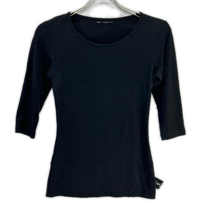 Yohji Yamamoto FEMME FA-T74-058 HQ-T79-839 black cut-and-sew top and skirt set
