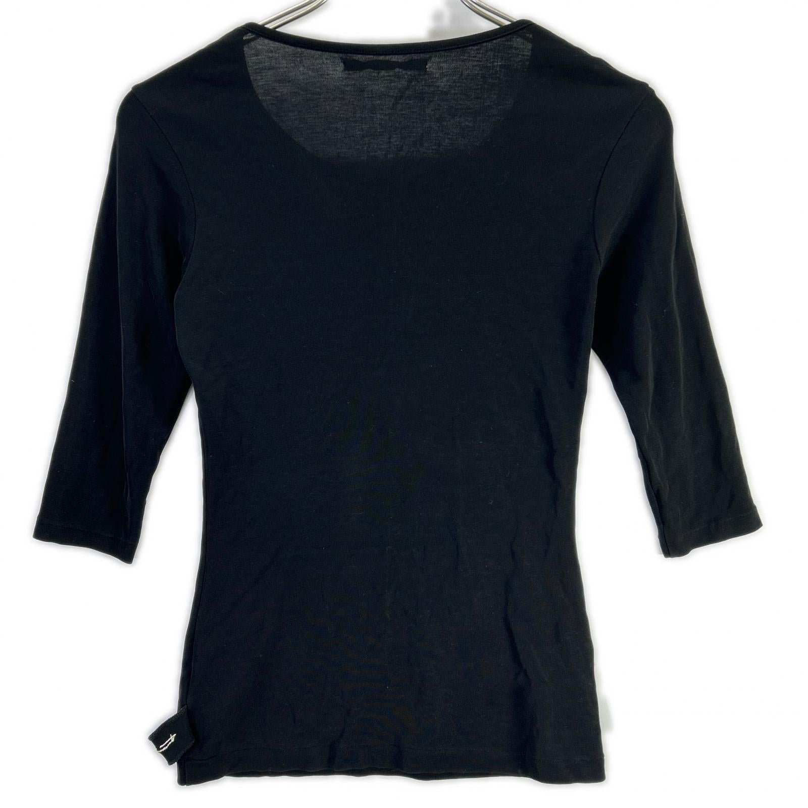 Yohji Yamamoto FEMME FA-T74-058 HQ-T79-839 black cut-and-sew top and skirt set