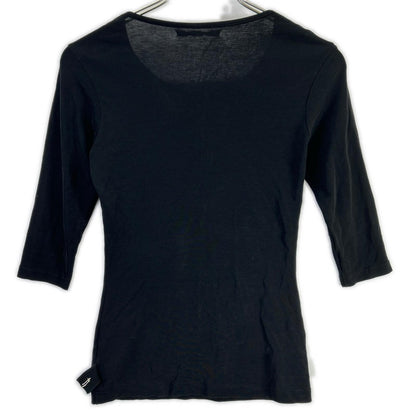 Yohji Yamamoto FEMME FA-T74-058 HQ-T79-839 black cut-and-sew top and skirt set