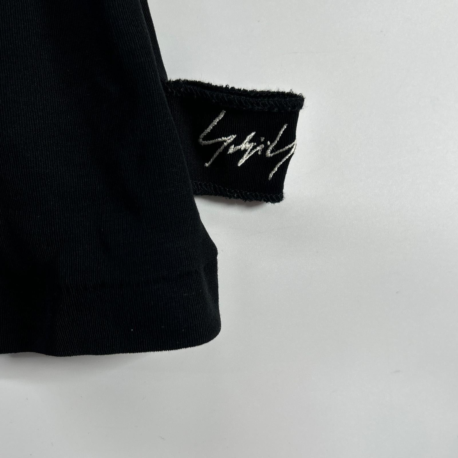 Yohji Yamamoto FEMME FA-T74-058 HQ-T79-839 black cut-and-sew top and skirt set