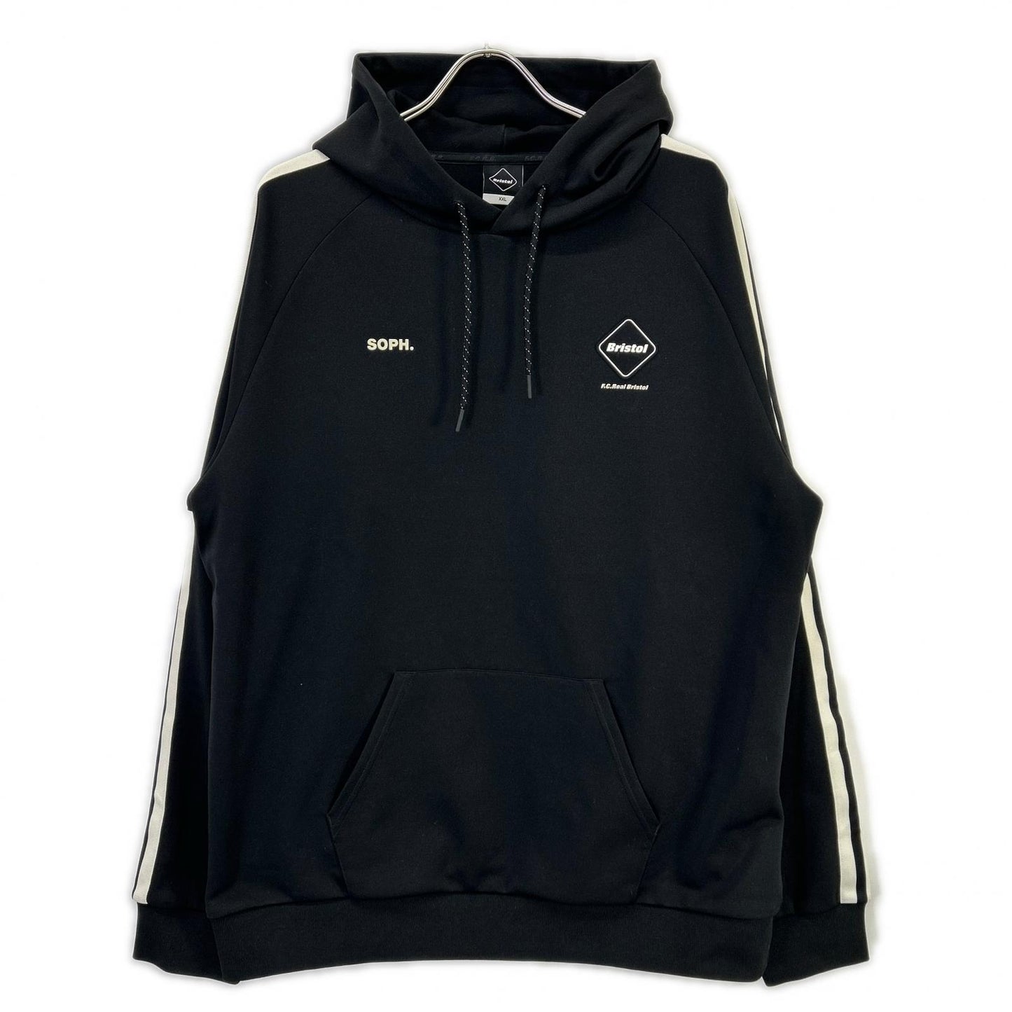 F.C.Real Bristol エフシーリアルブリストル 25年 FCRB-252082 ブラック TRAINING TRACK HOODIE トップス