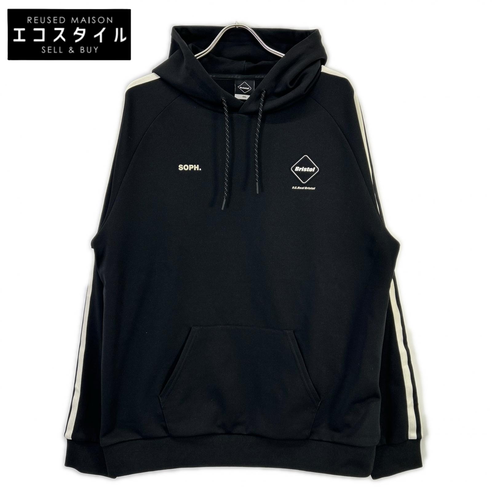 F.C.Real Bristol エフシーリアルブリストル 25年 FCRB-252082 ブラック TRAINING TRACK HOODIE トップス