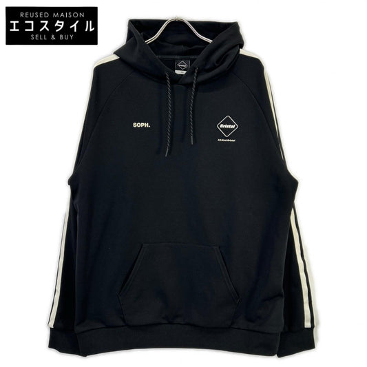 F.C.Real Bristol エフシーリアルブリストル 25年 FCRB-252082 ブラック TRAINING TRACK HOODIE トップス