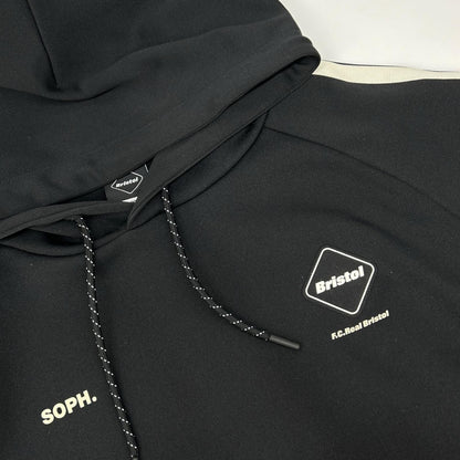 F.C.Real Bristol エフシーリアルブリストル 25年 FCRB-252082 ブラック TRAINING TRACK HOODIE トップス