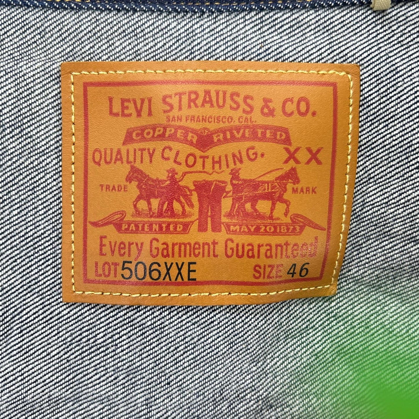 LEVI‘S リーバイス 【LVC】506XXE 1936モデル T-BACK TYPE 1st デニムジャケット ジャケット