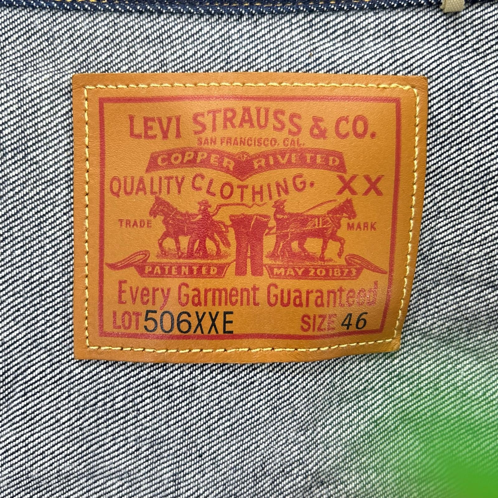 LEVI‘S リーバイス 【LVC】506XXE 1936モデル T-BACK TYPE 1st デニムジャケット ジャケット