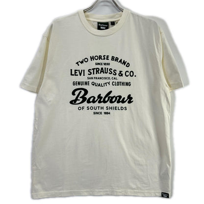 Barbour バブアー ホワイト 252MTS1513 × Levi's グラフィックTシャツ トップス