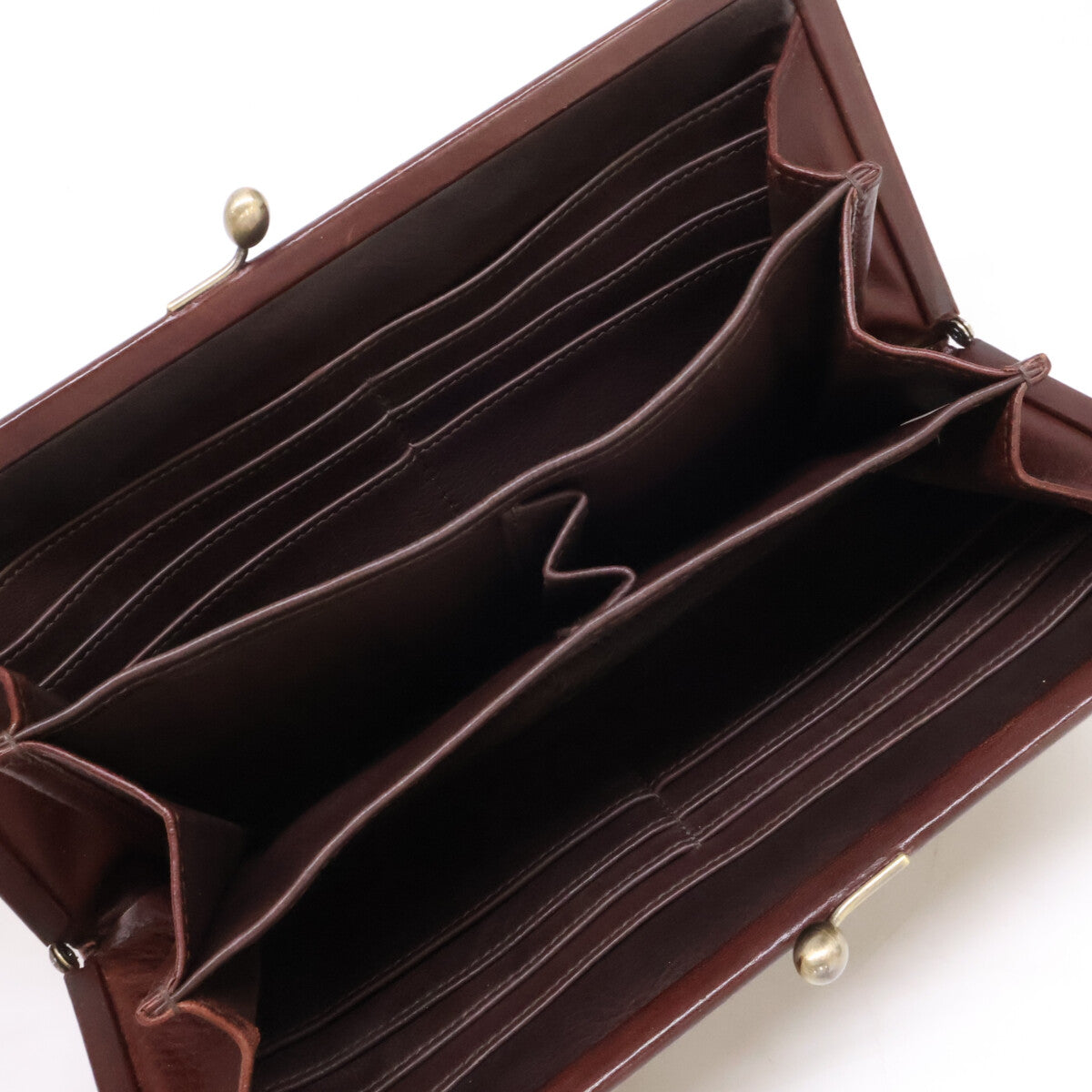 genten GenTen 44250-56 Cutwork Long Wallet with Frame Closure, Long Wallet (with Coin Pocket)